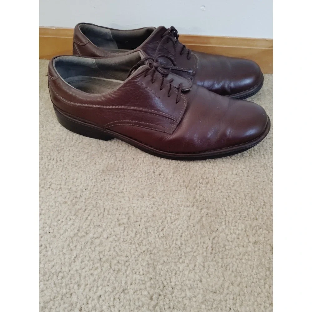 Clarks Un Aldric Lace Brown Leather‎ Oxford Shoes Men 13W Style 72516 Old Money